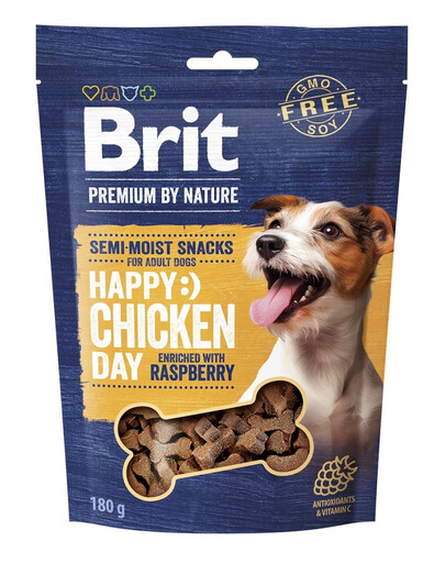 BRIT Premium by Nature Semi-moist Snack Chicken and Raspberry 180g snack semi-humide pour chiens au poulet et à la framboise