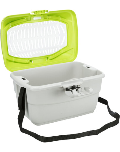 TRIXIE Transport Mini-capri 40x22x30 cm gris clair/vert