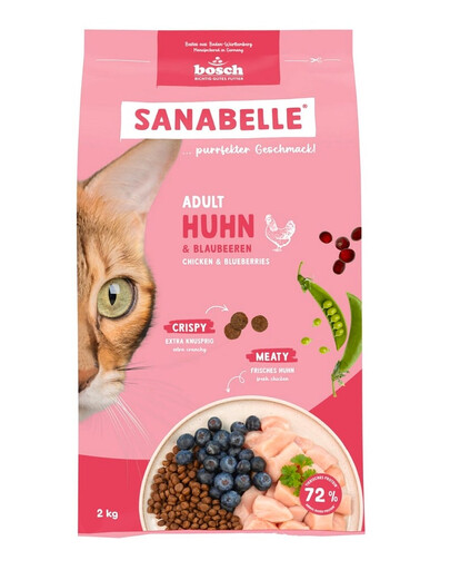 SANABELLE Adult Poulet 2 kg pour chats adultes