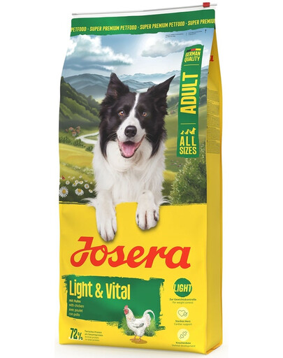 JOSERA Light Vital 12,5kg pour chiens soutenant le contrôle du poids corporel