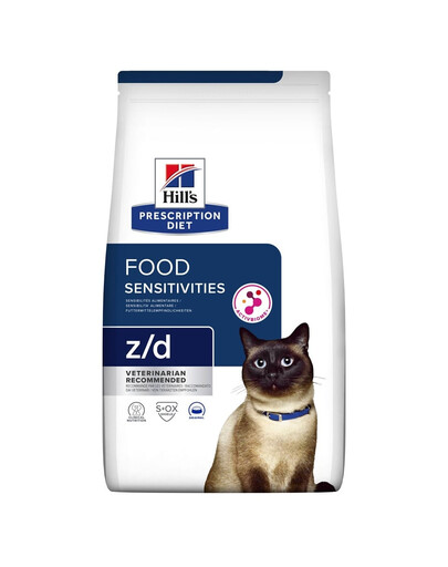 HILL'S Prescription Diet z/d Food Sensitivities Activ Biome 6kg pour chats ayant un système digestif sensible