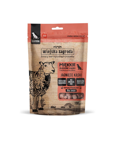 WIEJSKA ZAGRODA Friandises à l'agneau pour chien 100 g