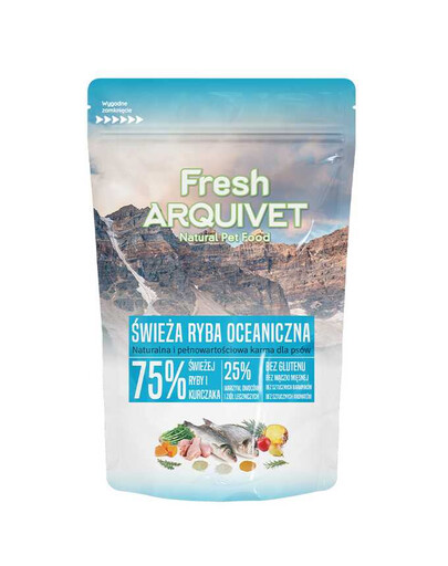 ARQUIVET Fresh Croquettes semi-humides pour chiens poisson océanique 100 g