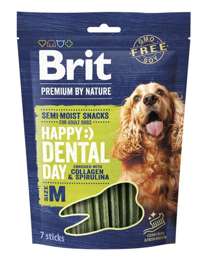 BRIT Premium Dog Dental Semi-moist Snack M 180 g friandise dentaire pour petits et moyens chiens