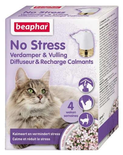 BEAPHAR No Stress Diffuseur + Recharge pour chats 30 ml Aromatiseur comportemental