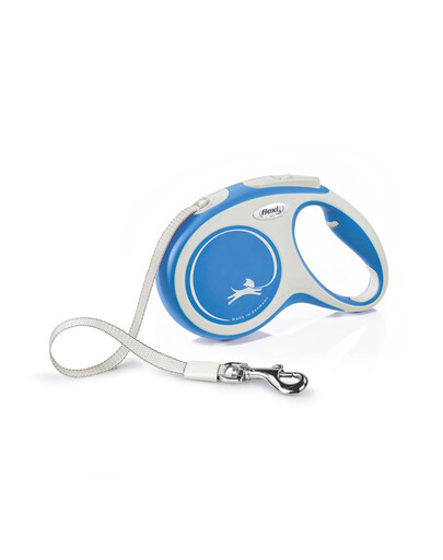 FLEXI Laisse automatique New Comfort M Sangle 5m Bleu