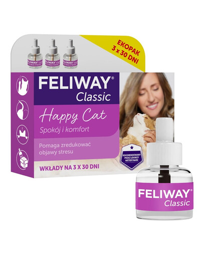 FELIWAY Classic 3 recharges - phéromones pour chat