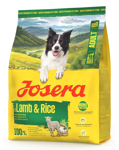 JOSERA Lamb and Rice Adult monoprotein pour chiens 900g