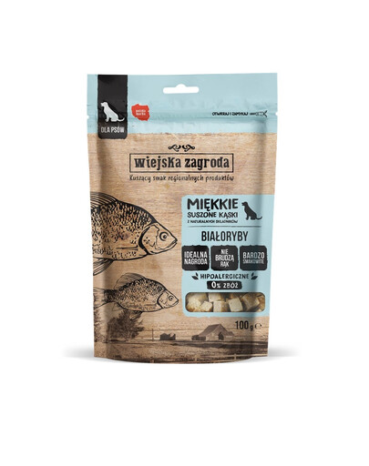 WIEJSKA ZAGRODA Poissons blancs - friandise pour chien 100 g