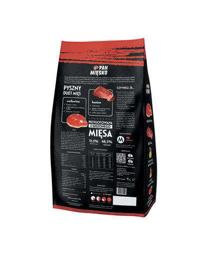 Wołowina z koziną M 9 kg