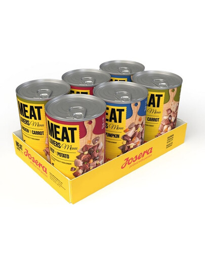 JOSERA Meat Lovers Menu Multipack nourriture humide pour chiens 6x400g
