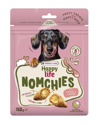 VERSELE-LAGA Happy Life Snack Nomchies Lamb 150g friandise soutenant la digestion