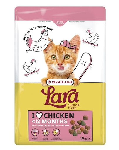 VERSELE-LAGA Lara Junior Chicken 1,9 kg nourriture pour chatons et jeunes chats au poulet