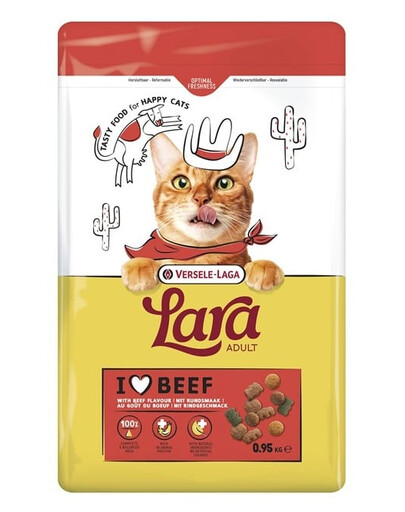 VERSELE-LAGA Lara Adult Beef 950 g nourriture pour chats avec du bœuf
