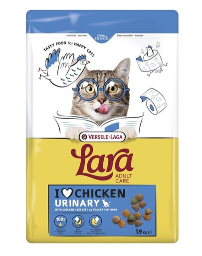 VERSELE-LAGA Lara Adult Urinary Care 1,9 kg nourriture pour chats au poulet soutenant le système urinaire