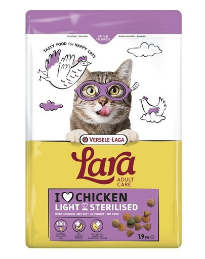 VERSELE-LAGA Lara Adult Light Sterilized 1,9 kg nourriture pour chats stérilisés