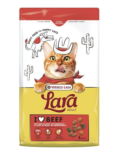 VERSELE-LAGA Lara Adult Beef 7 kg nourriture pour chats avec boeuf