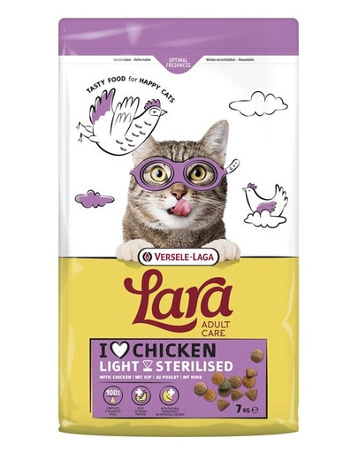 VERSELE-LAGA Lara Adult Light Sterilized 7 kg nourriture pour chats stérilisés