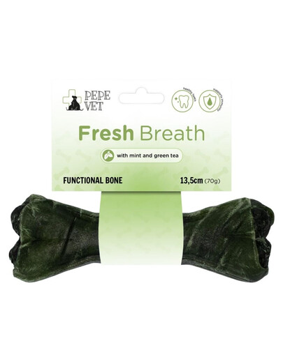 PAKA ZWIERZAKA PEPE Vet Fresh Breath Os fonctionnel 13,5 cm (70 g) pour une haleine fraîche chez les chiens