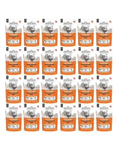 WIEJSKA ZAGRODA Filets de dinde – nourriture humide pour chat 24 x 85 g