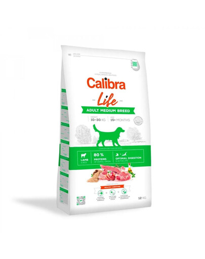 CALIBRA Dog Life Adult Medium Breed Lamb 2,5 kg avec de l'agneau pour chiens de races moyennes