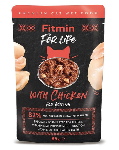 Cat For Life pouch kitten chicken 85 g