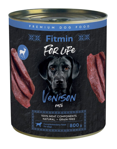 FITMIN For Life Venison Pate 800 g pâté de venaison pour chiens