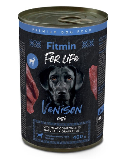 FITMIN For Life Venison Pate 400 g pâté de venaison pour chiens