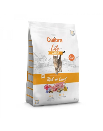 CALIBRA Cat Life Adult Lamb 6 kg sans céréales pour chats avec de l'agneau