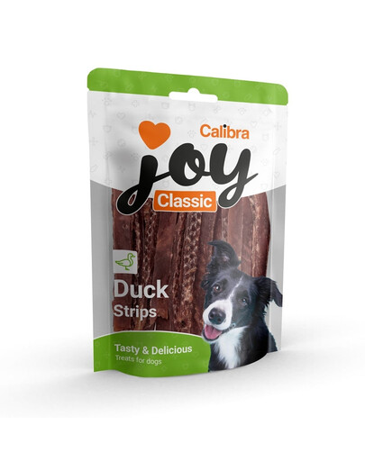 CALIBRA Dog Joy Classic Duck Strips 250 g bandes de canard semi-humides