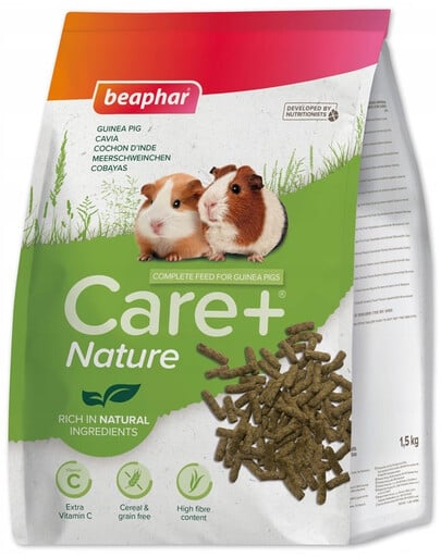 BEAPHAR Care+ Nature Guinea Pig 1,5 kg nourriture pour cochon d'Inde
