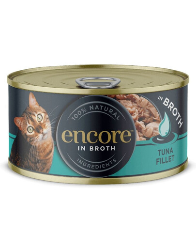 ENCORE Cat Tuna Fillet in Broth filet de thon en bouillon 70 g