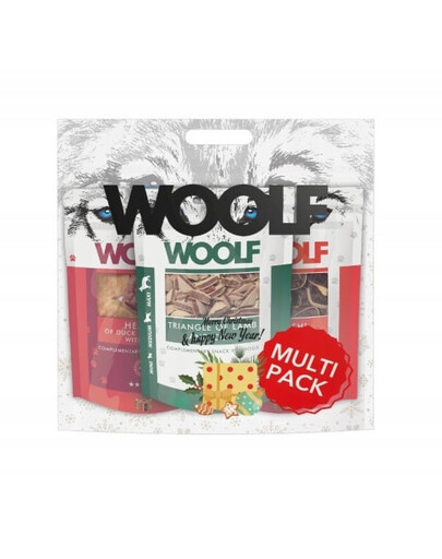 WOOLF Multipack Christmas 3x100g friandises pour chiens