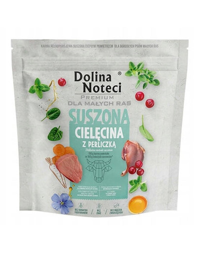 Premium Cielęcina z perliczką karma suszona dla psów małych ras 1 kg