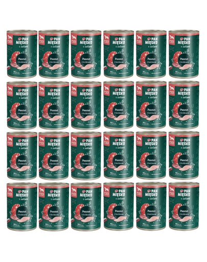 PAN MIÉSKO aux herbes Pâté au lapin pour chiens 24x400 g
