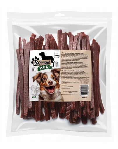 MR. PRETZEL Bandes de boeuf 500 g friandise pour chien