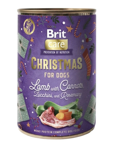 BRIT Care Dog Christmas Mono Protein Lamb 400g nourriture monoprotein à l'agneau pour chiens
