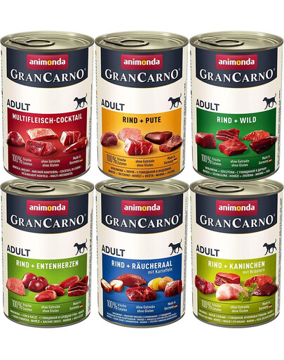 ANIMONDA GranCarno mix smaków 6 x 800 g
