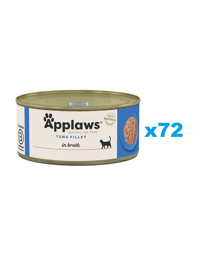 APPLAWS Cat Adult Tuna Fillet in Broth filet z tuńczyka w bulionie 72x70 g