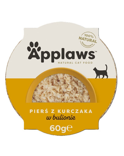 APPLAWS Bol pour chat poulet avec riz 60 g
