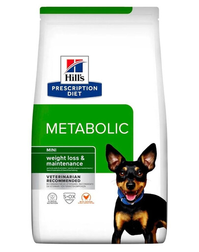 HILL'S Prescription Diet Metabolic Mini Perte de poids et entretien 1 kg pour chiens de races miniatures en surpoids