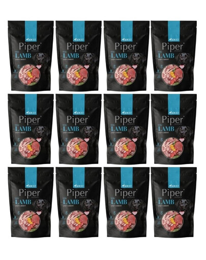 DOLINA NOTECI Piper pour chien, à l'agneau et aux carottes, 12 x 500 g