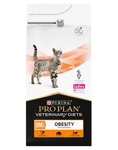PURINA PRO PLAN Veterinary Diets Feline OM St/Ox Obesity Management 1,5 kg nourriture sèche pour chats dans le traitement du diabète et/ou de l'obésité