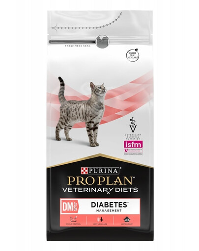 PURINA PRO PLAN Veterinary Diets Feline DM St/Ox Diabetes Management 1,5 kg nourriture sèche pour chats diabétiques
