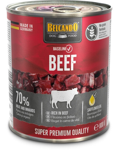 BELCANDO Baseline Bœuf 24x800g