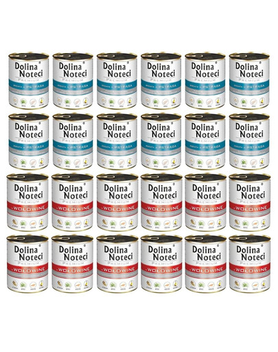 DOLINA NOTECI Mélange de saveurs Premium Riche en truite et en bœuf 24 x 800 g