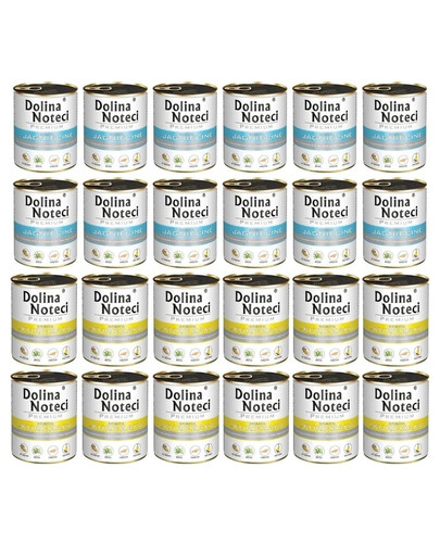 DOLINA NOTECI Mélange de saveurs Premium Riche en poulet et en agneau 24 x 800 g
