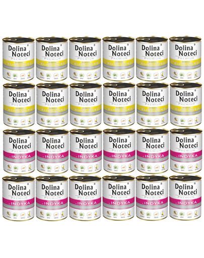DOLINA NOTECI Premium Mix de saveurs riche en poulet et dinde 24x800g