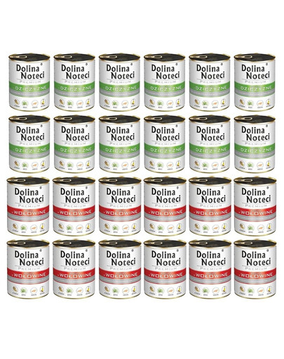 DOLINA NOTECI Mix saveurs Premium Riche en bœuf et gibier 24x800g