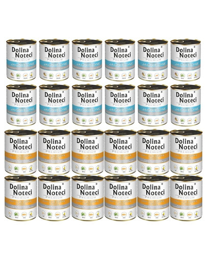 DOLINA NOTECI Mix saveurs Premium Riche en agneau et canard avec citrouille 24x800g